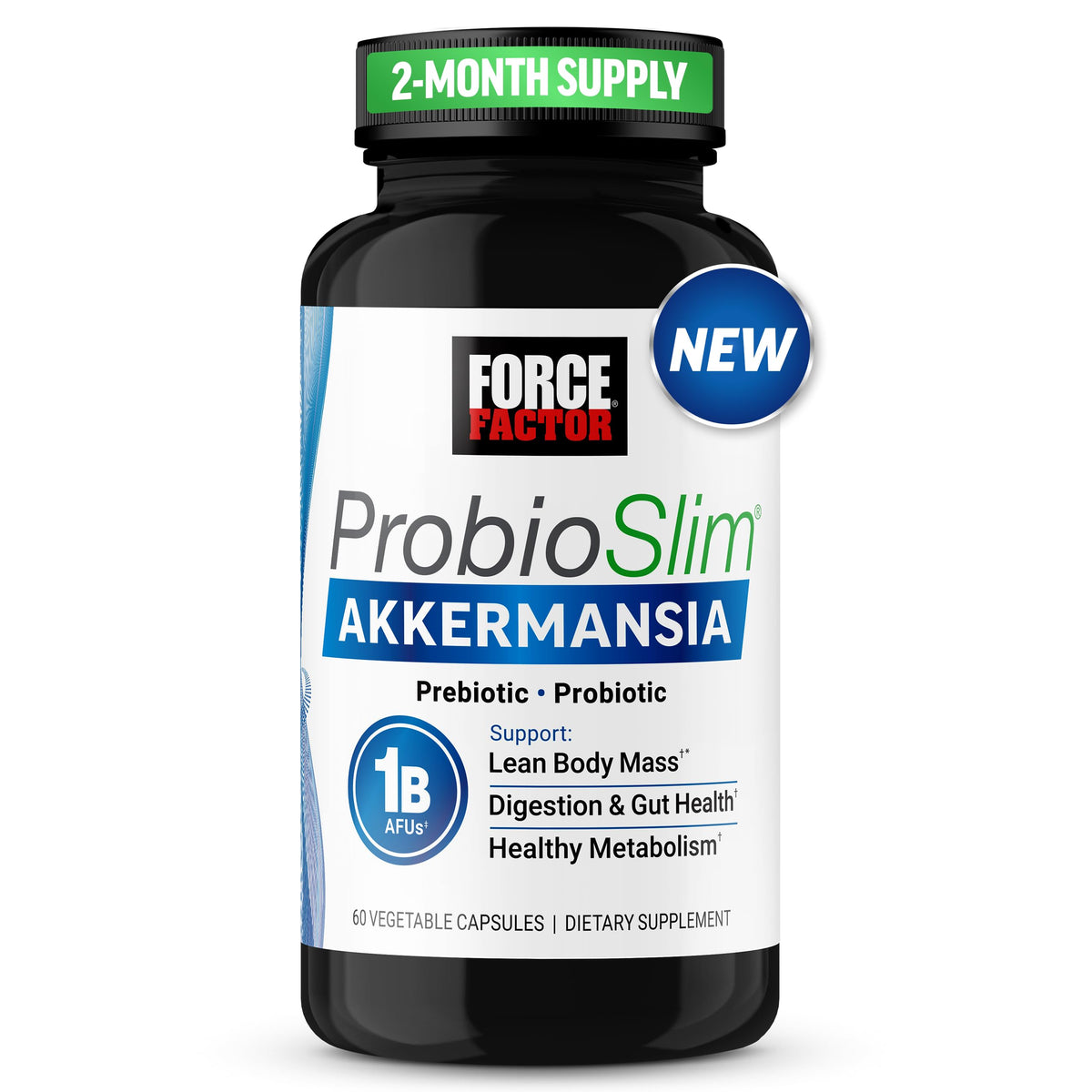 Force Factor ProbioSlim Akkermansia boîte avant avec capsules
