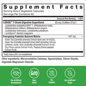 Force Factor ProbioSlim Extra Strength gélules sur une table en bois