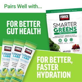 Force Factor ProbioSlim + Fibres Prébiotiques sur un fond neutre