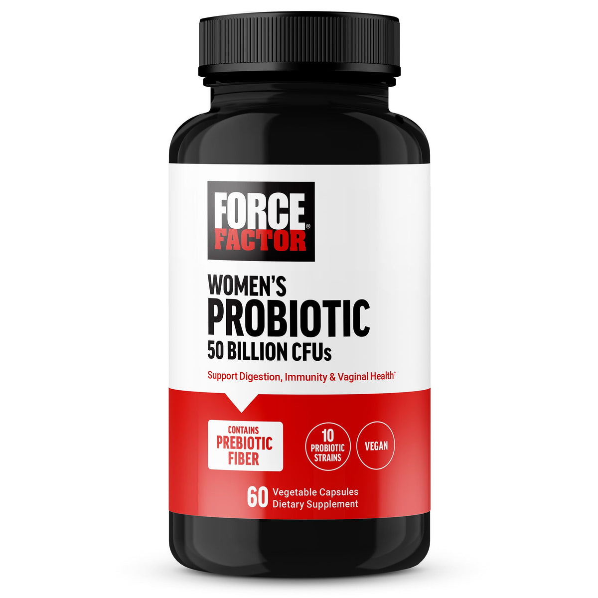 Force Factor Probiotique pour Femmes 50 milliards CFU - vue avant