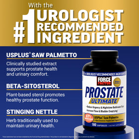 Force Factor Prostate Ultimate capsules à côté de la boîte