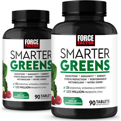 Force Factor Smarter Greens complément alimentaire 363g vue avant