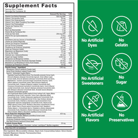 Force Factor Smarter Greens ingrédients principaux