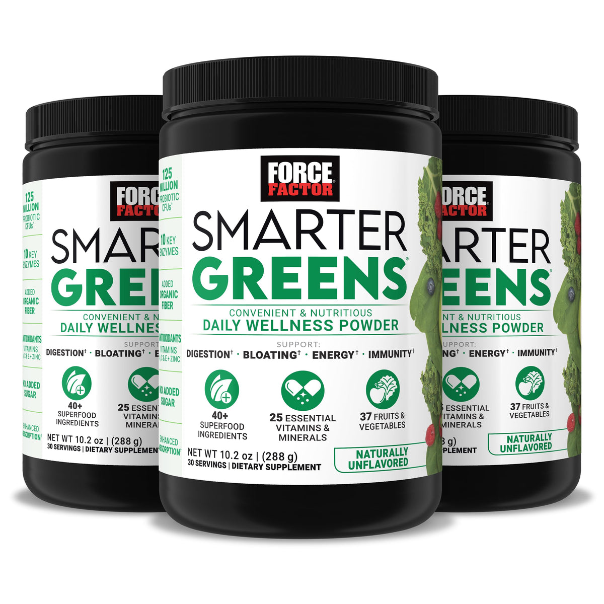 Force Factor Smarter Greens Poudre de Bien-Être 1030g vue avant