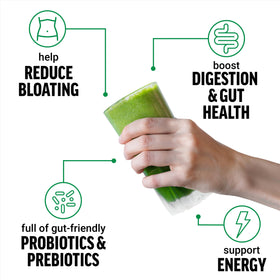 Force Factor Smarter Greens Poudre de Bien-être 358g avec cuillère