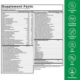 Force Factor Smarter Greens Poudre de Bien-être 358g avec ingrédients naturels