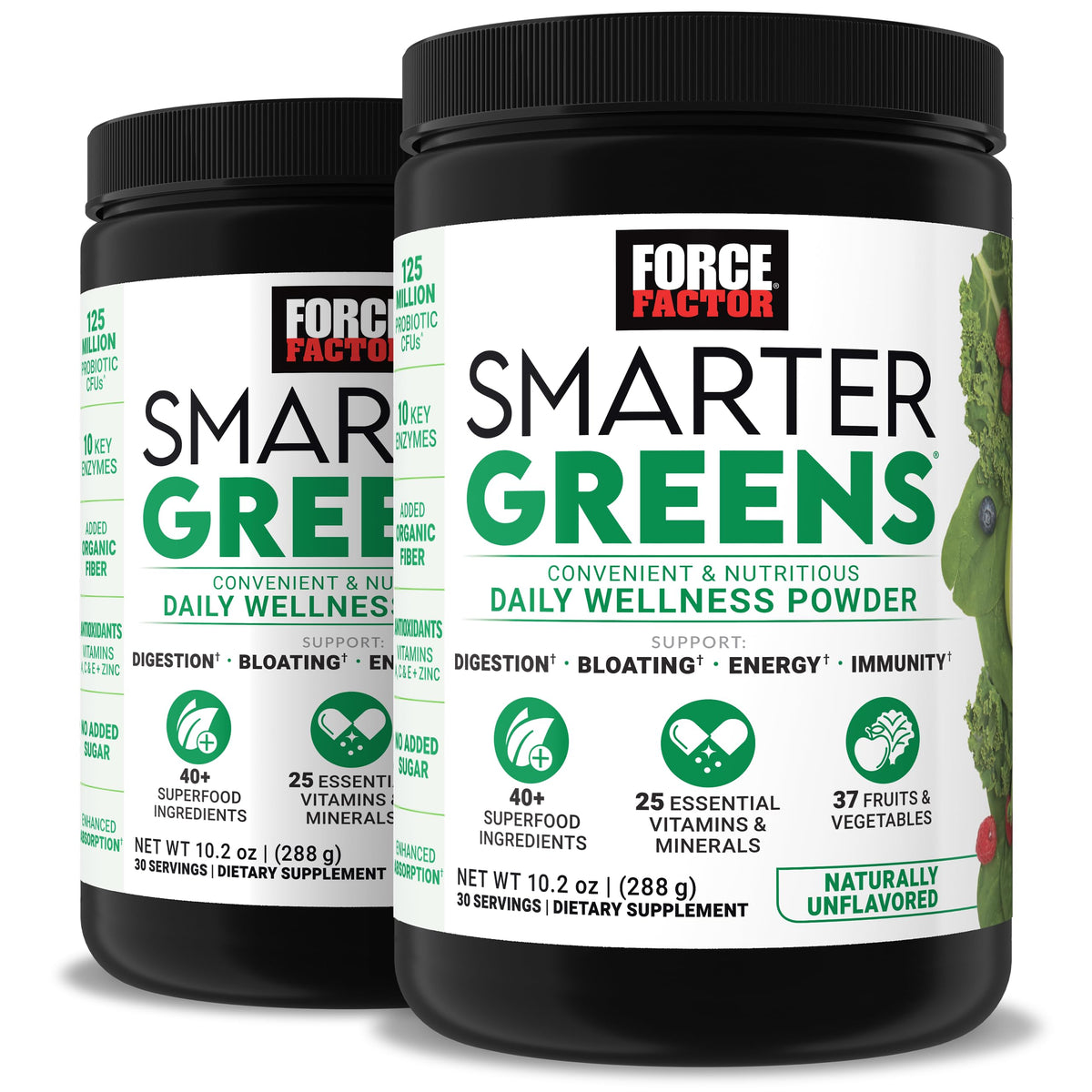 Force Factor Smarter Greens Poudre de Bien-Être 771g vue de face