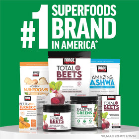 Force Factor Smarter Greens Poudre Superfoods 3-Pack avec ingrédients
