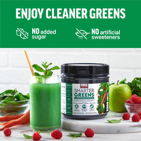 Force Factor Smarter Greens Poudre Superfoods 3-Pack sur une table