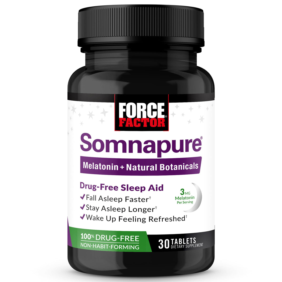 Force Factor Somnapure Complément Alimentaire Sommeil 59g - Vue de l'avant
