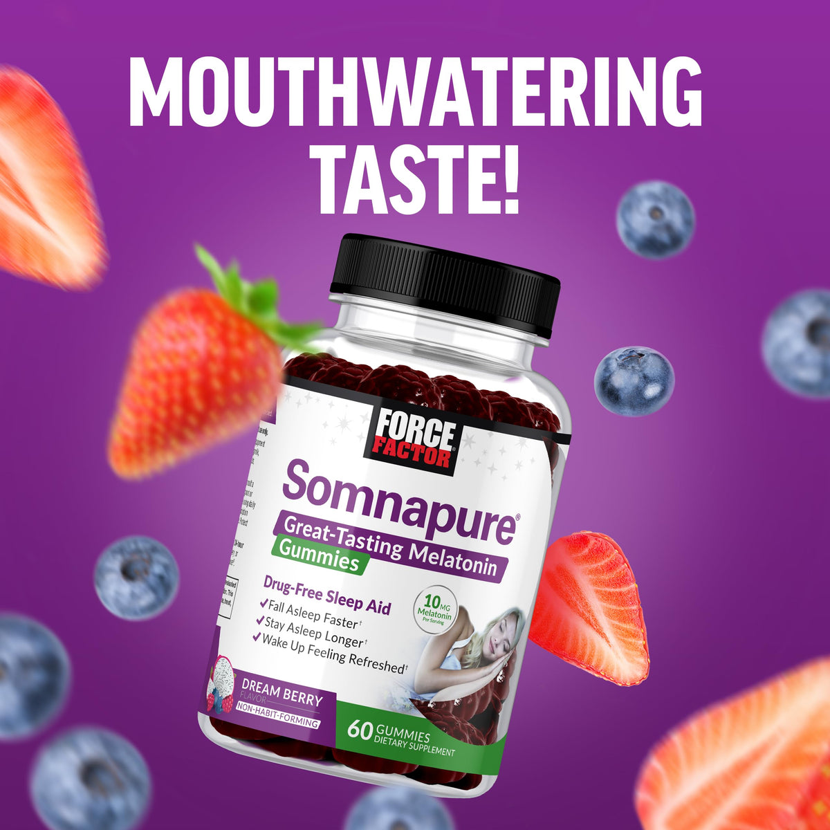 Force Factor Somnapure Gummies natural flavor gummy