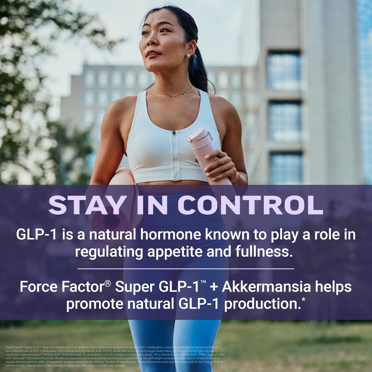 Force Factor Super GLP-1 Support + Akkermansia 75g prise de produit
