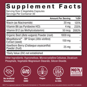 Force Factor Total Beets Capsules 1800mg avec des fruits frais
