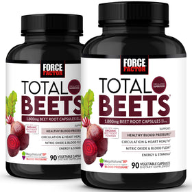 Force Factor Total Beets Capsules 1800mg, boîte avant