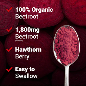 Force Factor Total Beets Capsules 1800mg, capsules sur fond blanc