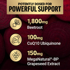 Force Factor Total Beets Capsules 1800mg et racine de betterave