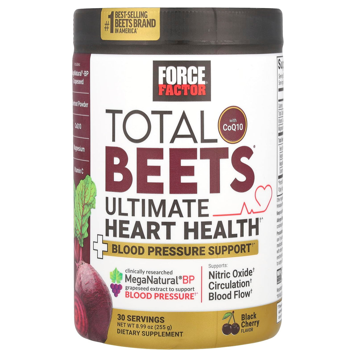 Force Factor Total Beets en poudre dans une cuillère
