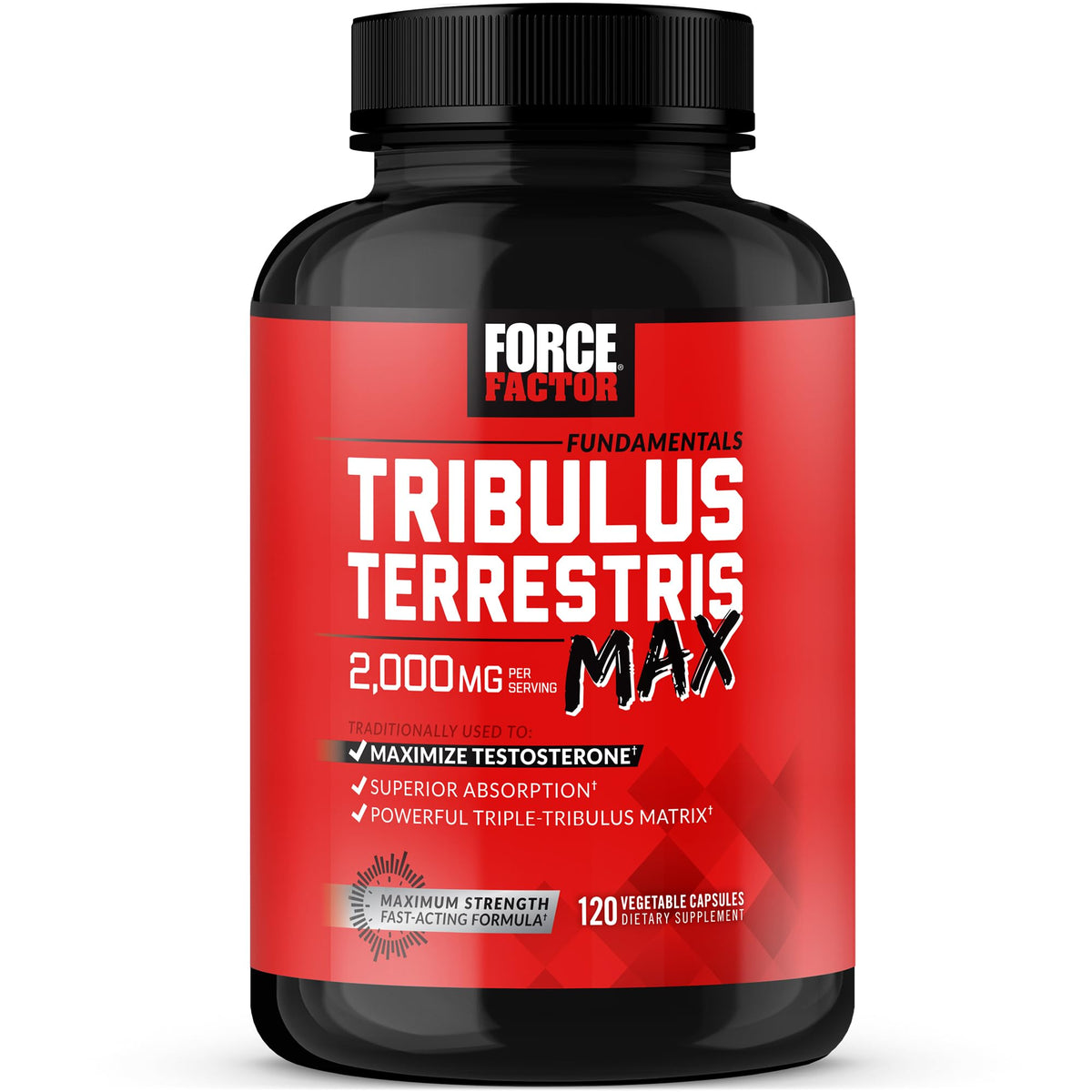 Force Factor Tribulus Terrestris Max 2000mg devant