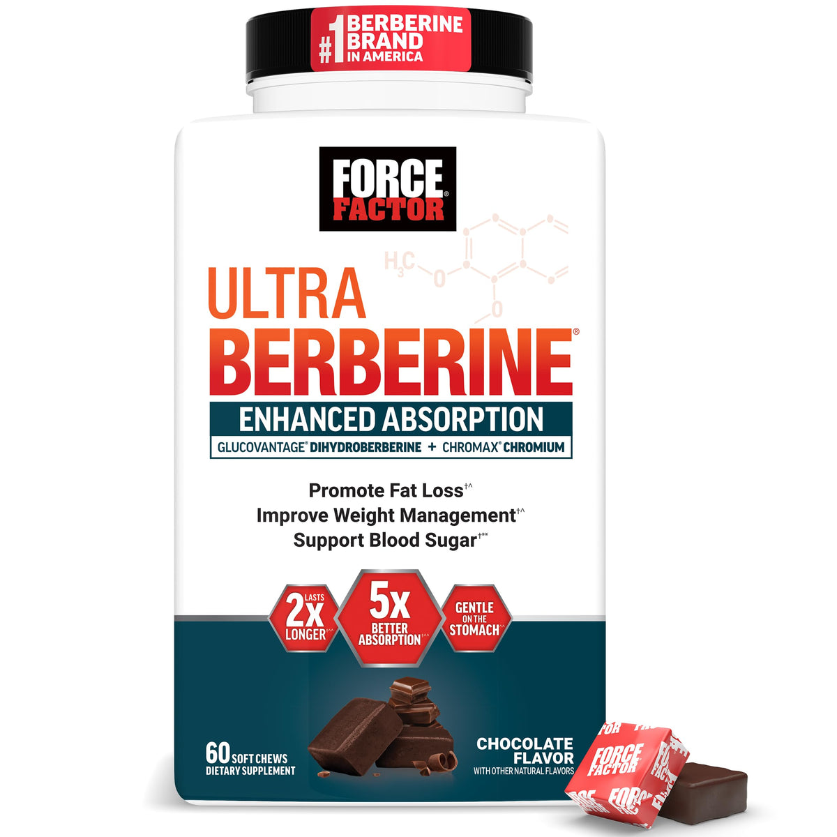 Force Factor Ultra Berberine Dihydroberberine 400g boîte avant