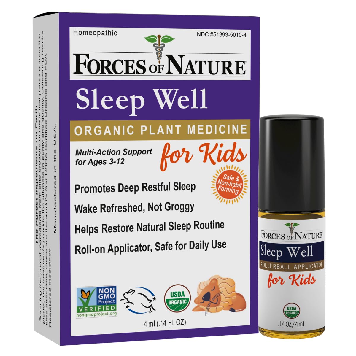 Forces de Nature Sommeil Naturel Enfants 4ml flacon avant