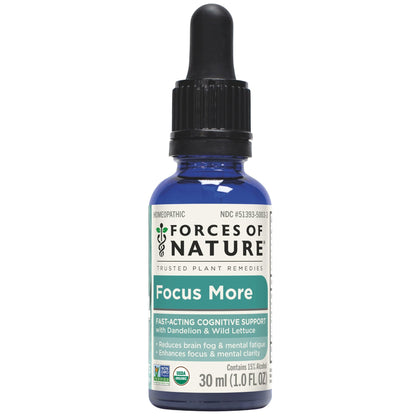 Forces of Nature Focus Plus 30 ml flacon avant avec étiquette