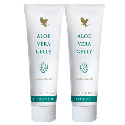 Forever Living Aloe Vera Gelly 118ml vue avant avec texture du gel