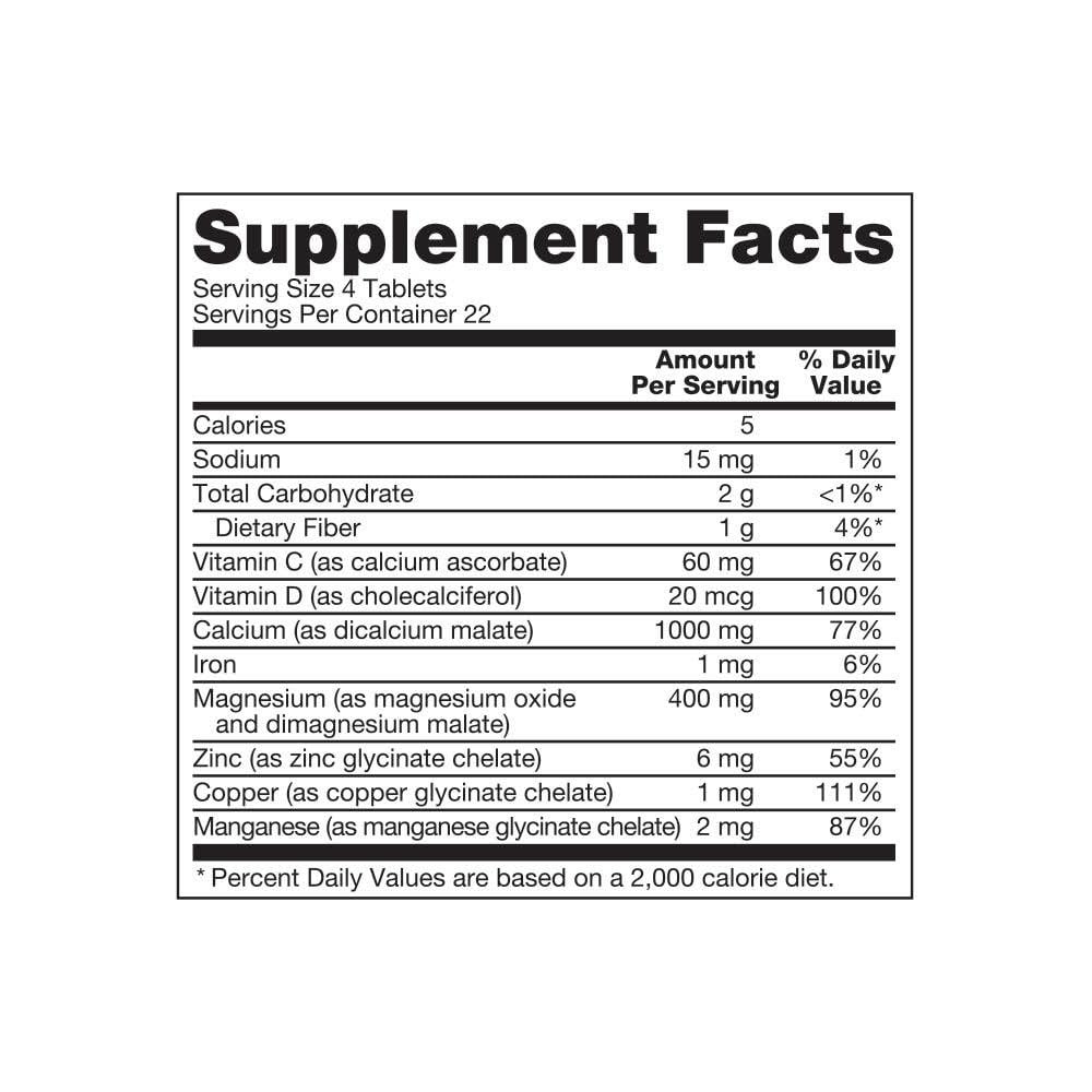Forever Living Calcium 90 comprimés vue de côté