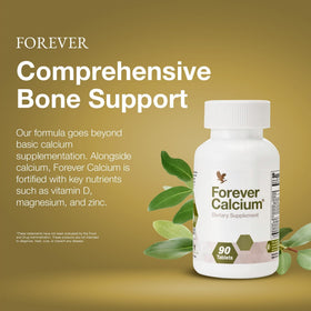 Forever Living Calcium comprimés sur une table