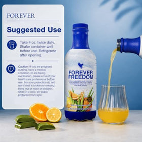 Forever Living Freedom 1 L avec des oranges fraîches
