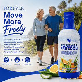Forever Living Freedom 33,8 Fl Oz sur fond blanc