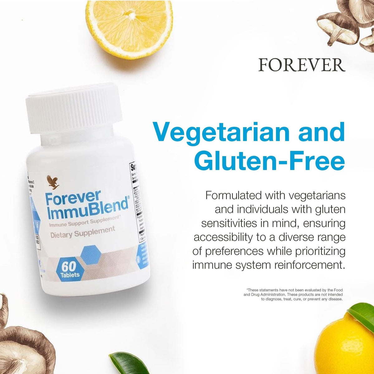 Forever Living ImmuBlend 60 comprimés, vue arrière