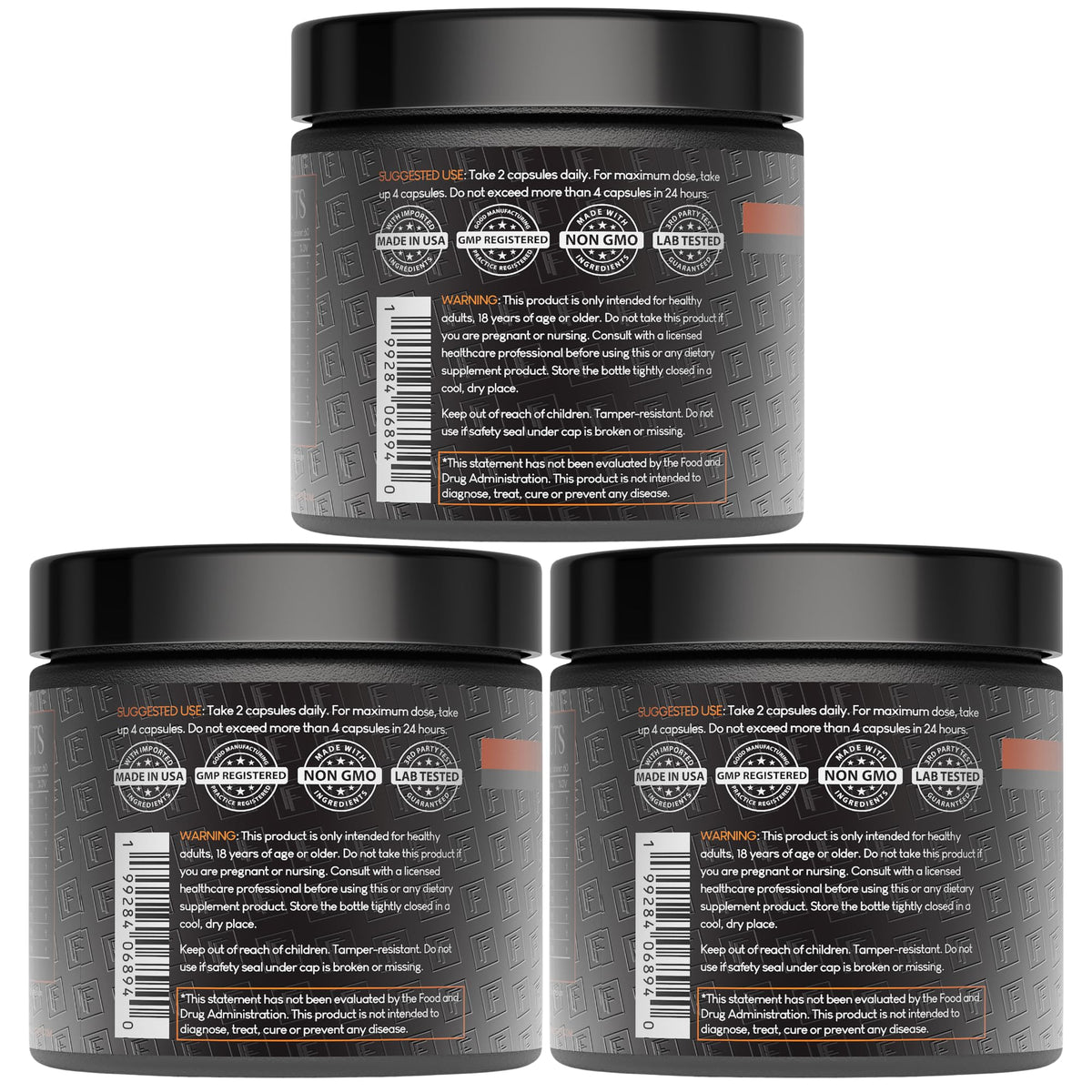 Formulation Factory BOSS Mode 10-en-1 ingrédients sur l'étiquette