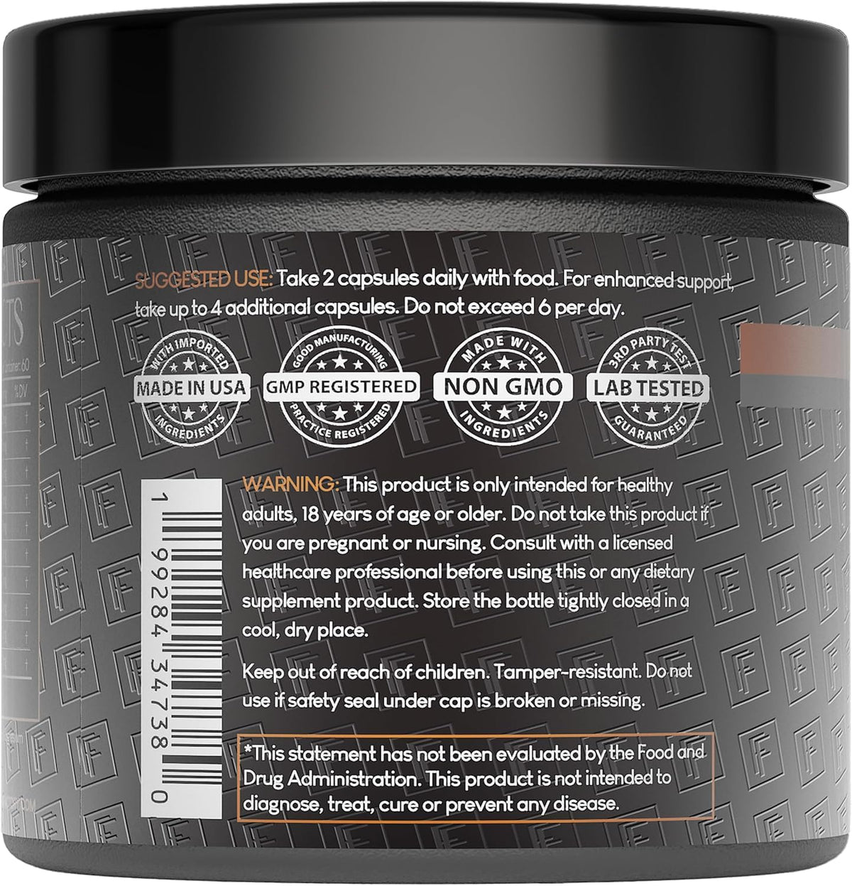 Formulation Factory Shroom Vroom bouteille arrière