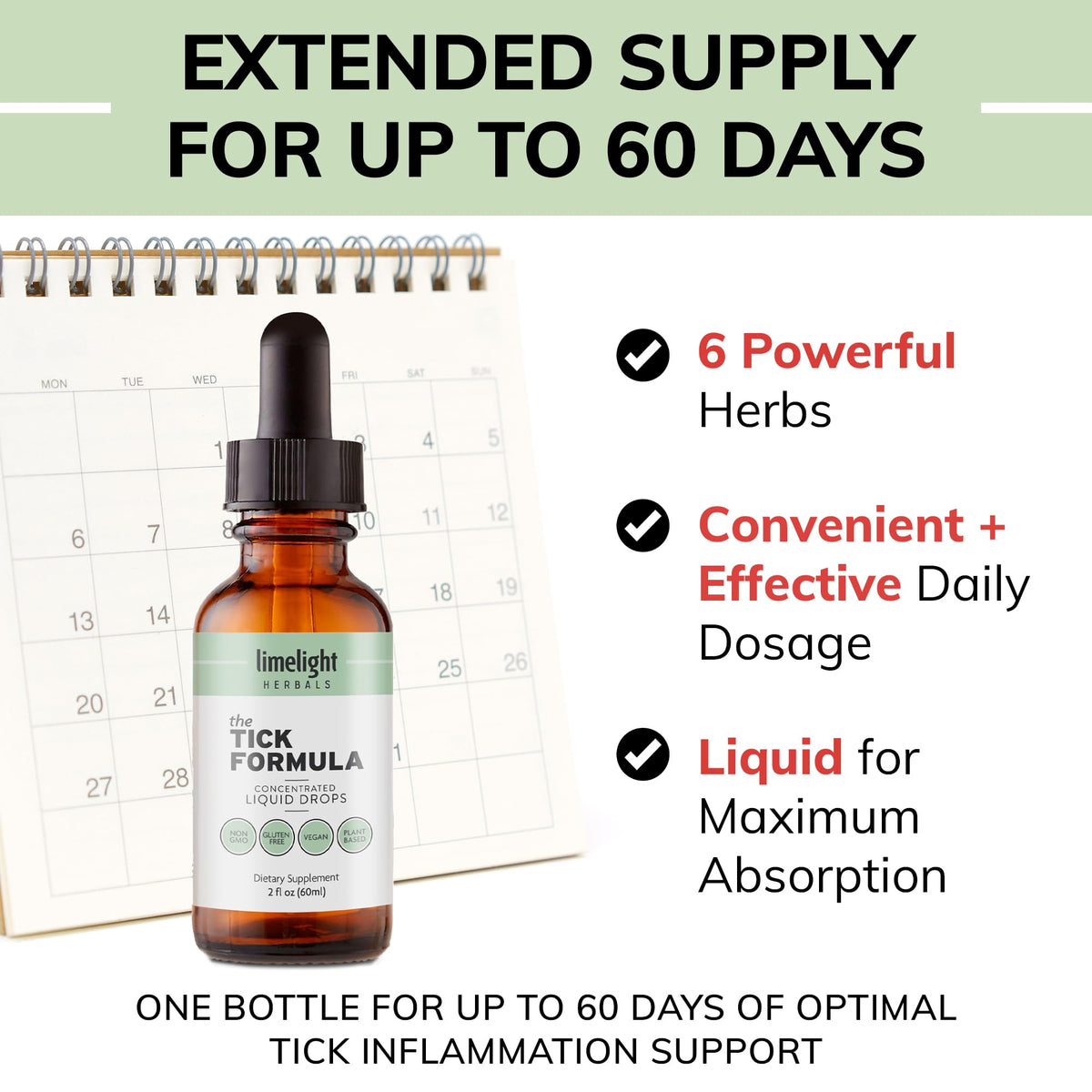 Formule Anti-Tiques LIMELIGHT HERBALS en usage avec un verre d'eau