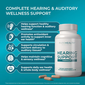 Formule de Soutien Auditif PUREHEALTH RESEARCH contenant des gélules