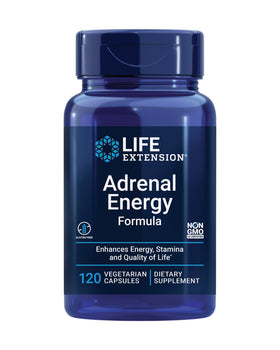 Formule Énergétique Surrénale Life Extension 120 capsules vue de face