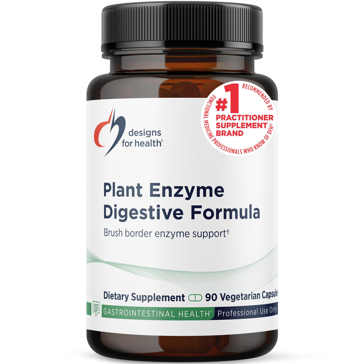 Formule Enzymatique Végétale Designs for Health, 90 capsules en emballage