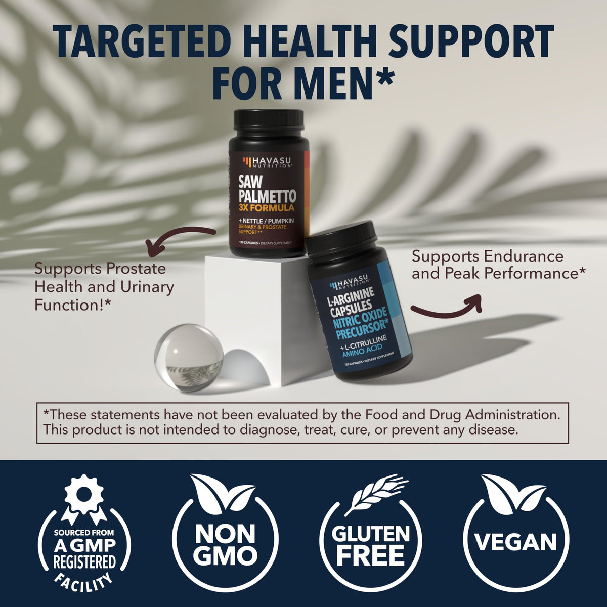 Formule L-Arginine HAVASU NUTRITION en gros plan
