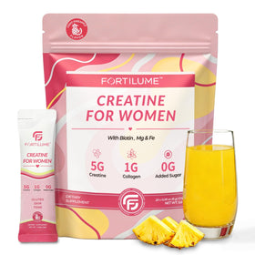 FORTILUME Créatine pour Femmes en sachets avec goût ananas