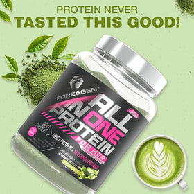 Forzagen All in One Protein pour Femmes 1089g Matcha Latte, en cuisine