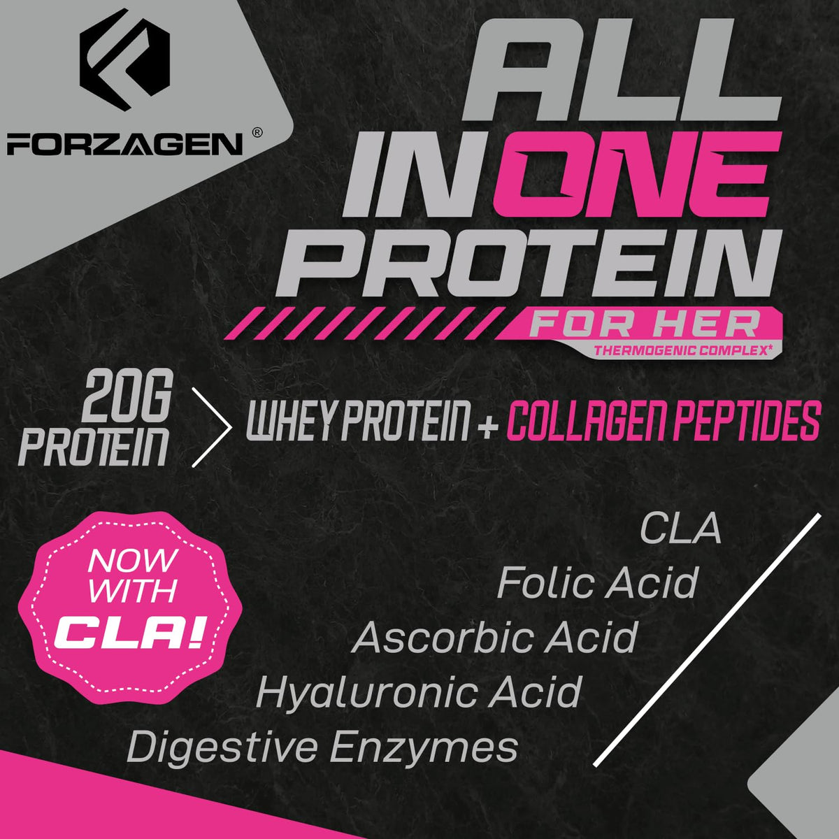 Forzagen All in One Protein pour Femmes 1089g Matcha Latte, mélange dans un verre