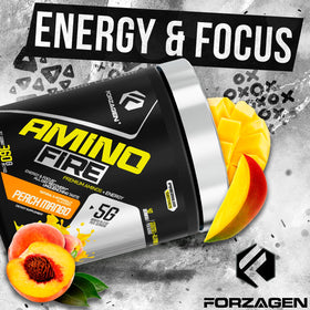 Forzagen Amino Fire poudre d'énergie essentielle avec cuillère doseuse