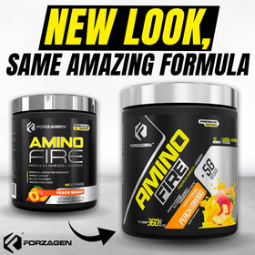 Forzagen Amino Fire poudre d'énergie essentielle goût thé glacé framboise