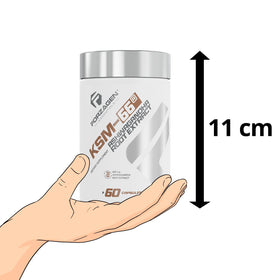 Forzagen KSM-66 Ashwagandha capsule with measuring spoon