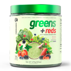 Forzagen Poudre de Super-aliments Végétale Verte et Rouge 349g vue avant