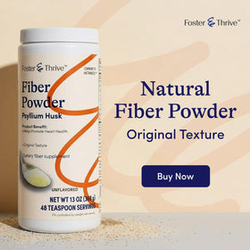 Foster & Thrive Poudre de Psyllium 408g contenant ouvert
