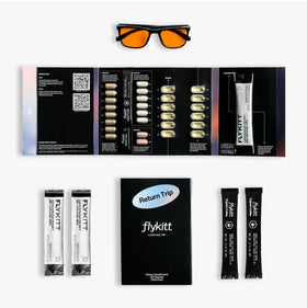 Fount Kit Prévention Décalage Horaire avec Lunettes et Compléments