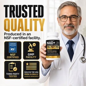 FOUNTIVA Liposomal NAD+ 10 707 mg vue arrière de l'emballage