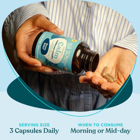 Four Sigmatic Calm Capsules vue de côté montrant les ingrédients
