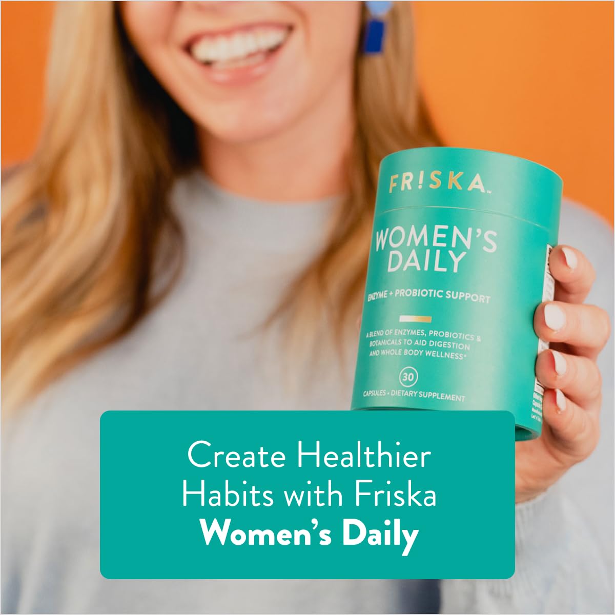 FR!SKA Complément Alimentaire Femme 90 Capsules arrière avec informations nutritionnelles